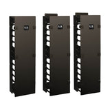 Tripp Lite SRCABLEVRT6 Sujetador de Cable Vertical de Alta Capacidad, 15.24 cm [6"] - Ducto de peine doble con tapa