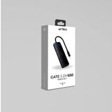 Acteck GATE 5 DH650 USB Tipo C 10200 Mbit/s Negro, HDMI, 3840 x 2160 Pixeles