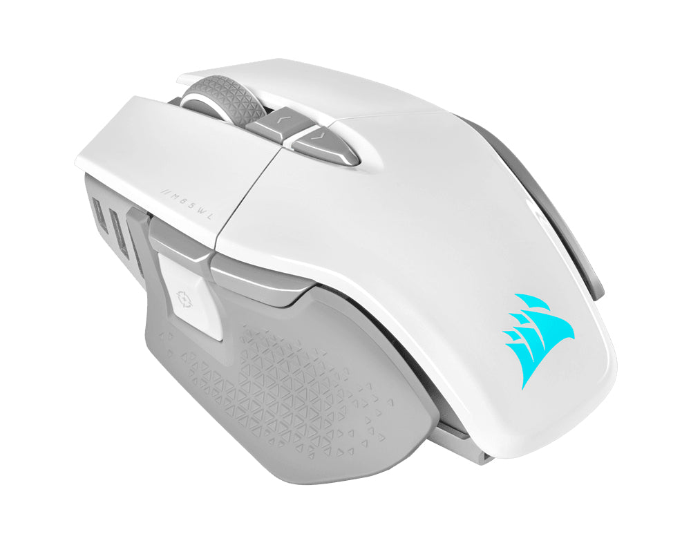 Corsair M65 RGB ULTRA WIRELESS ratón Juego Diestro Bluetooth Óptico 26000 DPI, Blanco