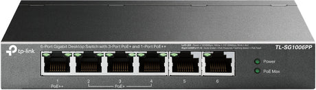 TP-Link TL-SG1006PP dispositivo de redes No administrado Si 6 Gigabit Ethernet (10/100/1000)