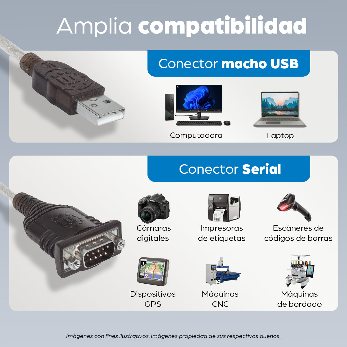 Manhattan Convertidor de USB a Puerto Serial Cable Negro 1,8 m USB Serial/COM/RS232/DB9