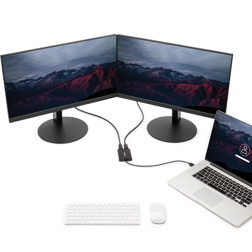 ASUS Adaptador Gráfico Externo USB 3.0 a DisplayPort Doble 4K60 DisplayLink - Cable Conversor USB 3.0 a DP de Vídeo Adap