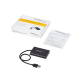 ASUS Adaptador Gráfico Externo USB 3.0 a DisplayPort Doble 4K60 DisplayLink - Cable Conversor USB 3.0 a DP de Vídeo Adap