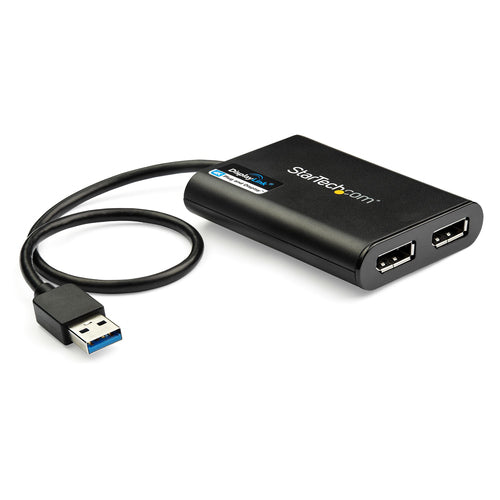 ASUS Adaptador Gráfico Externo USB 3.0 a DisplayPort Doble 4K60 DisplayLink - Cable Conversor USB 3.0 a DP de Vídeo Adap