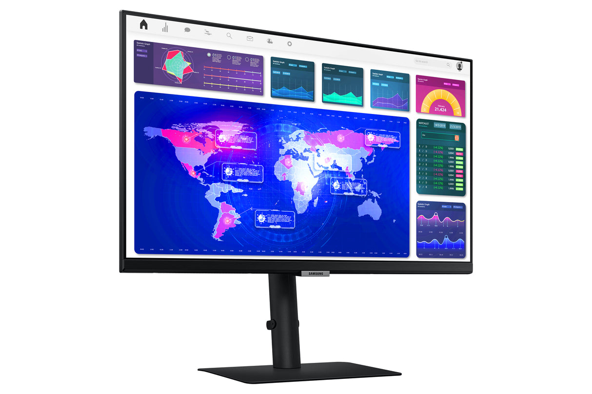Samsung ViewFinity LS24A600NALXZX Monitor 61 cm (24") 2560 x 1440 Pixeles Quad HD LED Negro