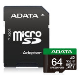 ADATA Speed Plus Memoria Flash 64 GB MicroSDXC 160 MB/s 140 MB/s
