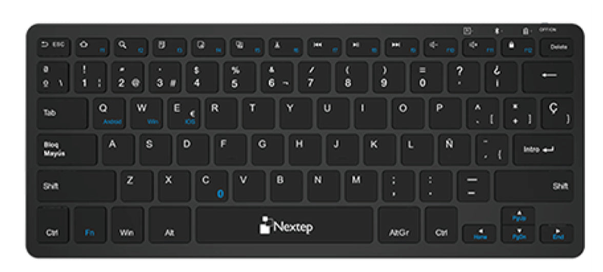 Nextep NE-415M teclado Universal Bluetooth QWERTY Negro
