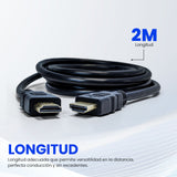 Vorago CAB-109 cable HDMI 2 m HDMI tipo A (Estándar) Negro