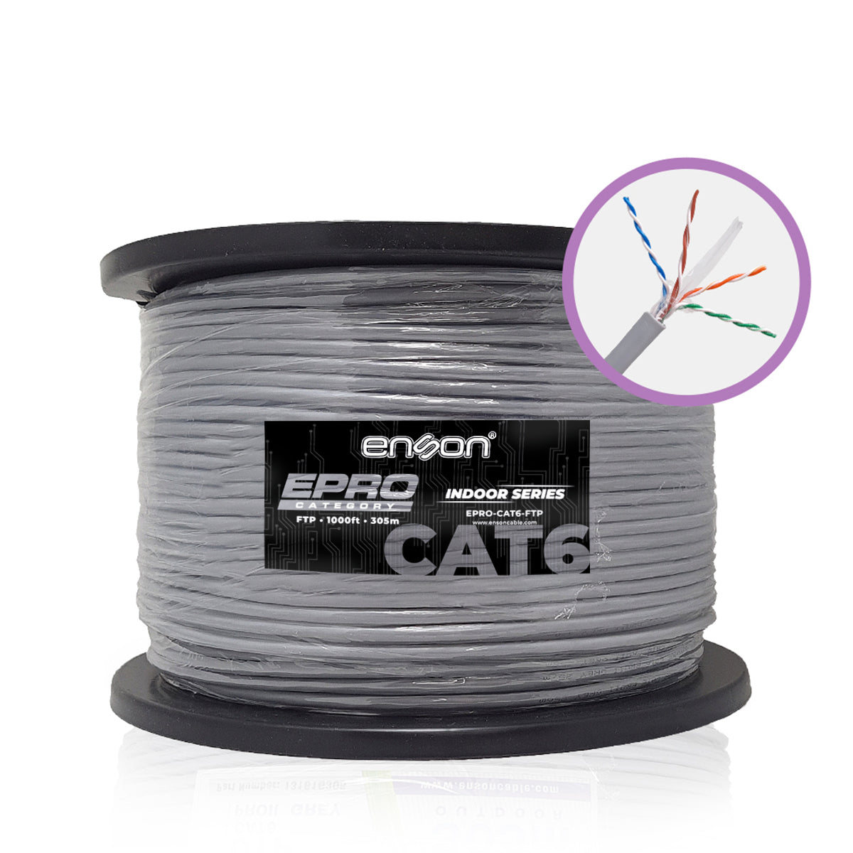 Enson EPRO-CAT6-FTP cable de red Multicolor 305 m U/FTP (STP)