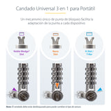 StarTech.com Paquete de 25 Candados Universales Noble/Noble Wedge&amp;reg;/K-Slot con Llave para Portátil - Cables de Se