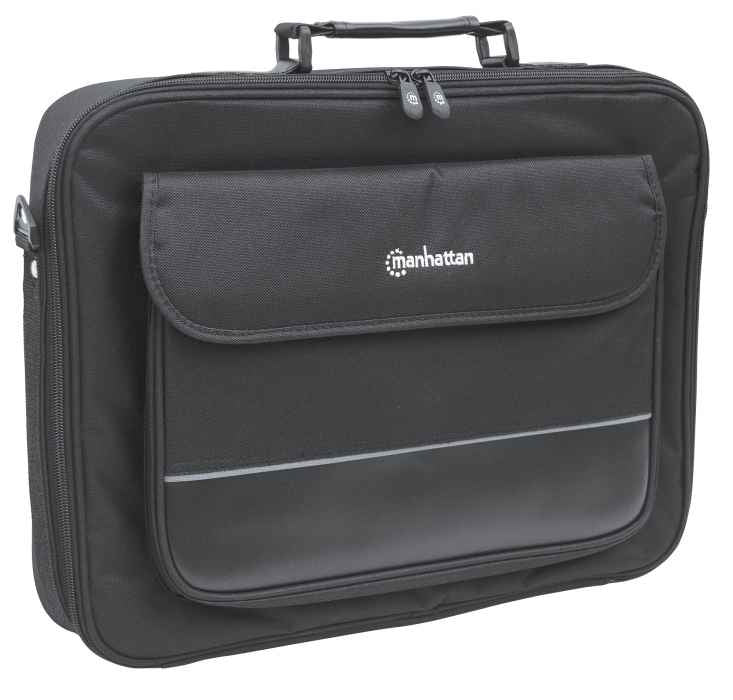 Manhattan Maletín para Computadora Portátil – Empire Laptop Monocromo 43,2 cm (17") Maletín PVC, Poliéster