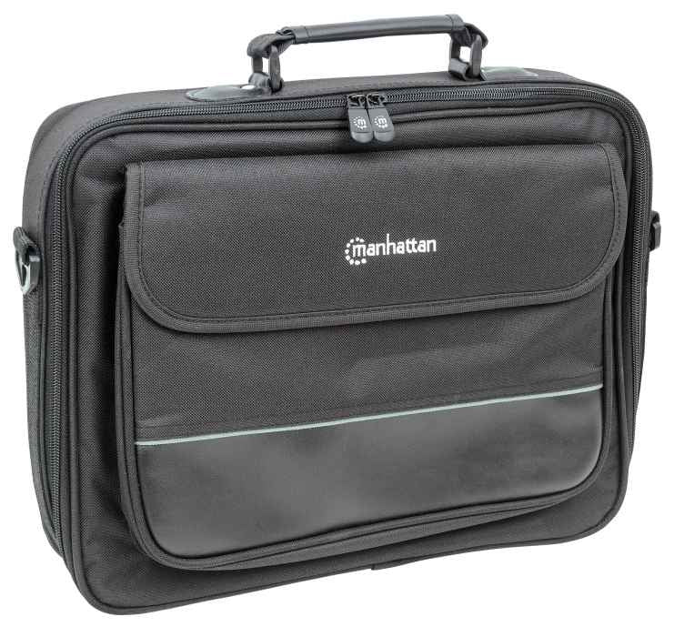 Manhattan Maletín para computadora portátil – Times Square Laptop 39,1 cm (15.4") Maletín Poliéster Negro