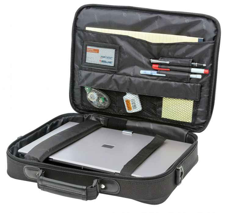 Manhattan Maletín para computadora portátil – Times Square Laptop 39,1 cm (15.4") Maletín Poliéster Negro