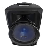 Vorago KSP-300 sistema de karaoke Portátil Alámbrico, Giratorio, Analógica, Corriente alterna