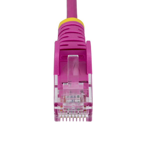 StarTech.com Cable de Red Ethernet CAT6 Delgado sin Enganches Rosa de 15m - Cable RJ45 Snagless Slim 28AWG - Alambre de 