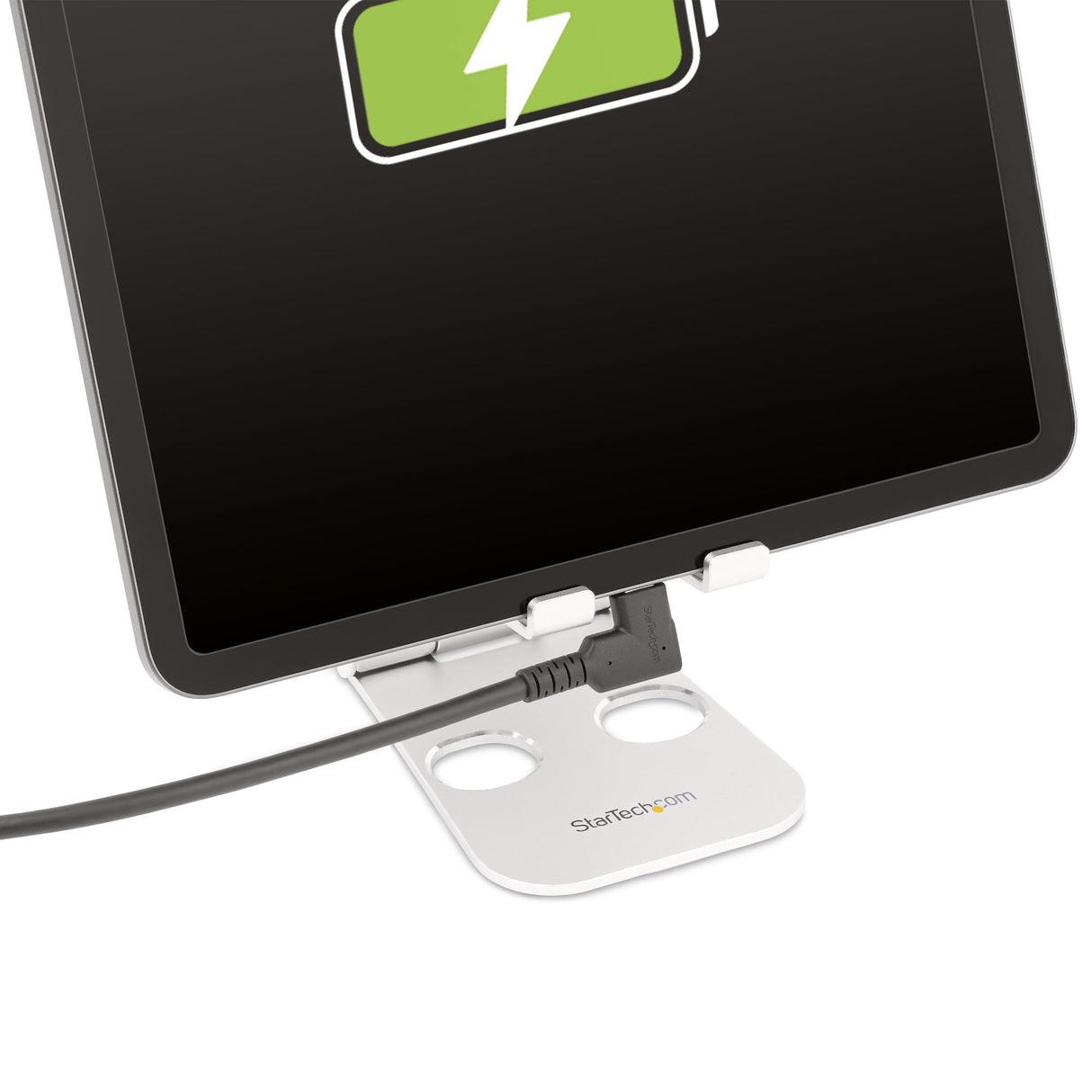 StarTech.com Cable USB-C de 1m - Acodado - USB 10 Gbps - Entrega de Alimentación de 100W (5A) - Modo Alt. de DP 8K 60 Hz