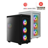 XPG BATTLECRUISER II PST Torre Media Negra carcasas ordenador Acero inoxidable Midi Tower PC Negro