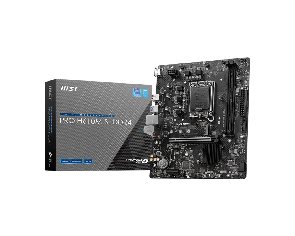 MSI PRO H610M-E DDR4 placas base Intel LGA 1700 Intel® Core™ i9 1