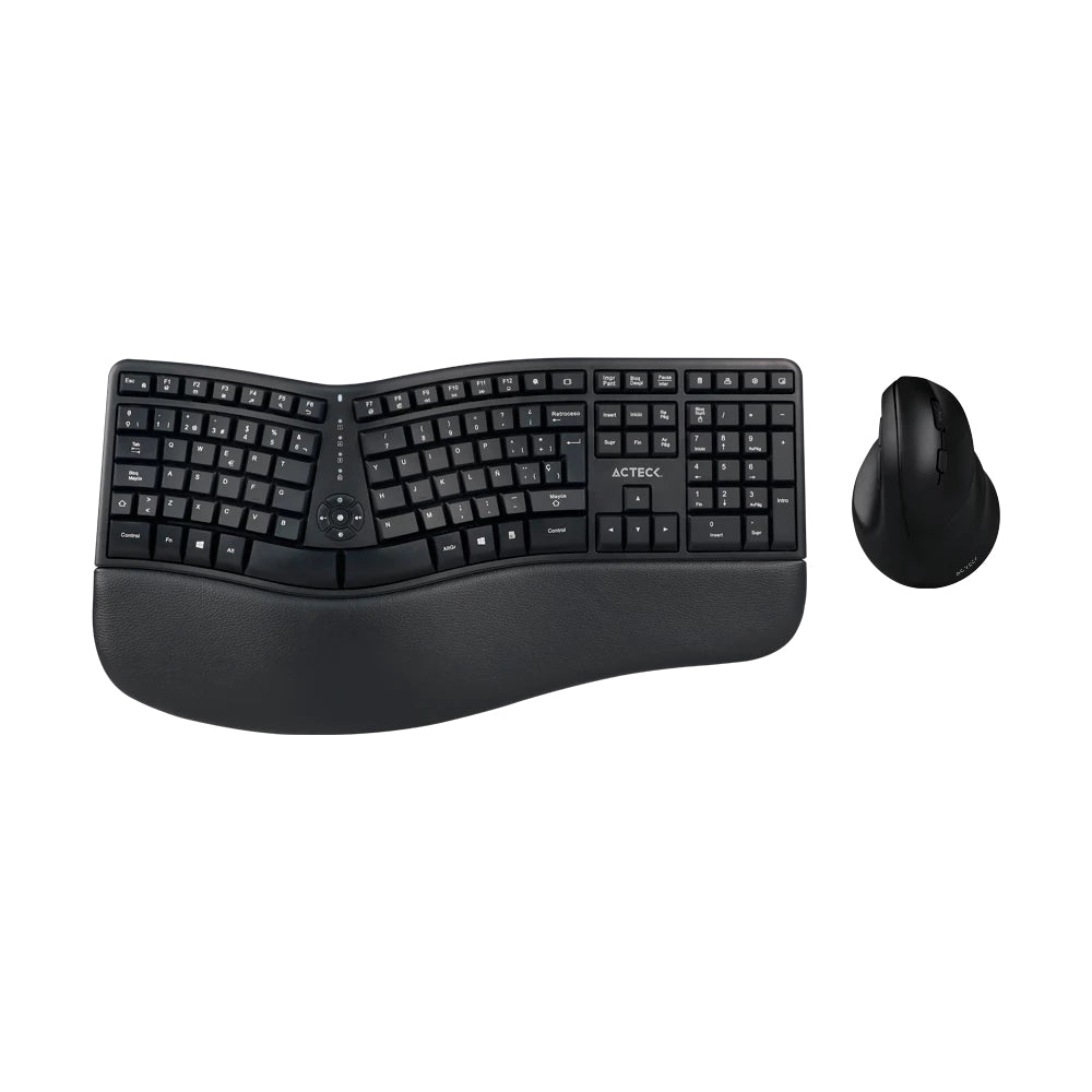 Acteck Creator Virtuos Fitt MK770 teclado Ratón incluido Universal RF inalámbrico Español Negro, Tamaño completo (100%),