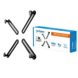 Adaptador Montaje Monitor No VESA Manhattan 461870, 100x100mm, 10kg, Negro