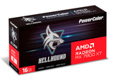 Tarjeta de Video AMD PowerColor Hellhound Radeon RX7800XT 16GB OC Triple Fan RGB GDDR6 PCIe 4.0 256-bit 1xHDMI 3xDP