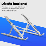 462600 - Manhattan 462600 Laptop Soporte para ordenador portátil Aluminio Aluminio, Silicona, Acero 39,6 cm (15.6")