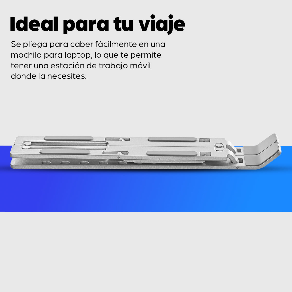 462600 - Manhattan 462600 Laptop Soporte para ordenador portátil Aluminio Aluminio, Silicona, Acero 39,6 cm (15.6")