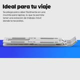 462600 - Manhattan 462600 Laptop Soporte para ordenador portátil Aluminio Aluminio, Silicona, Acero 39,6 cm (15.6")