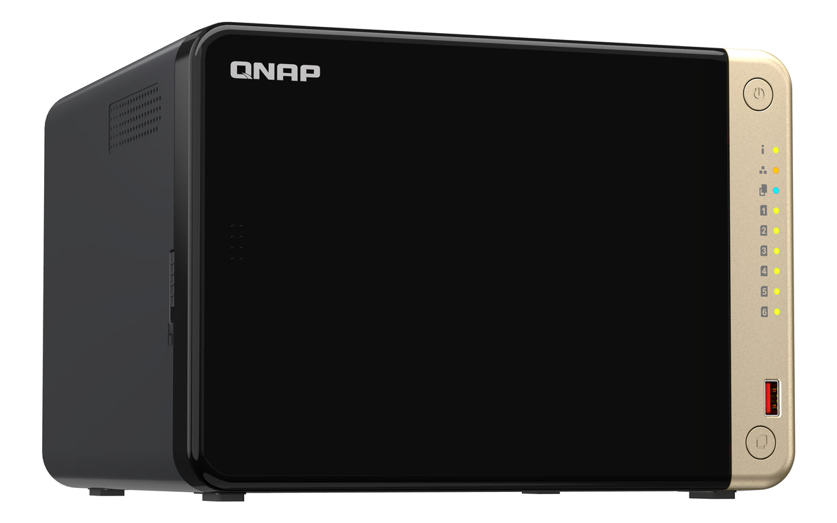 QNAP TS-664 Servidor M.2, Serial ATA III 2.5,3.5,M.2 cm (2.5,3.5,M.2") 2 Si