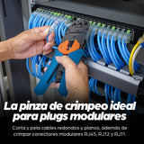 Intellinet Herramienta para Crimpear Plug Modular crimpadoras 215 mm 358 g 1 pieza(s) Herramienta para prensar