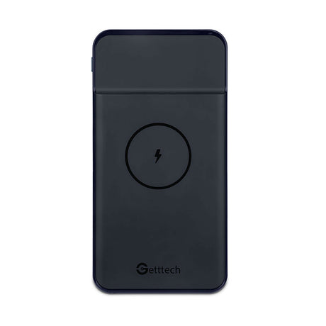 Getttech GBN-P10MP-01 batería externa Polímero de litio 10000 mAh Cargador inalámbrico Negro