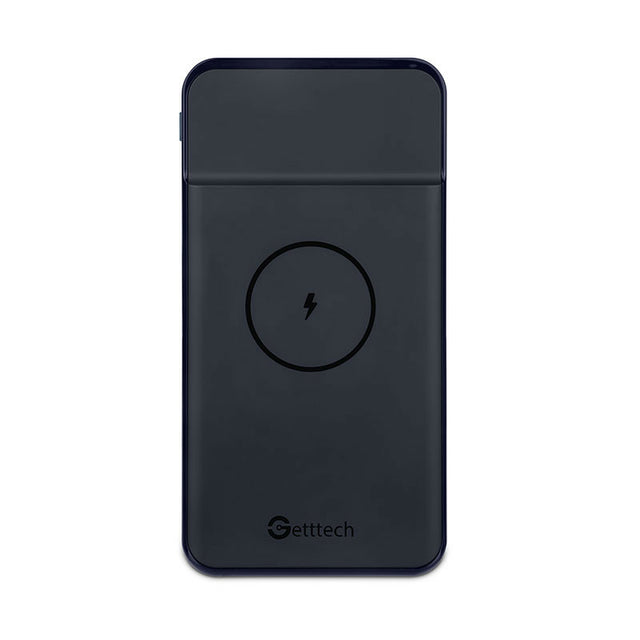 Getttech GBN-P10MP-01 batería externa Polímero de litio 10000 mAh Cargador inalámbrico Negro