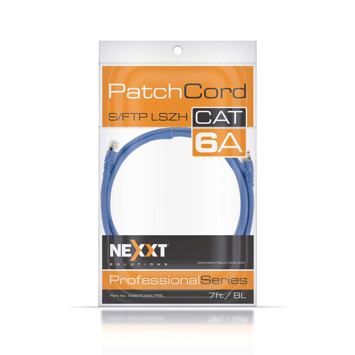 Nexxt S/FTP Patch Cord Cat6A 7ft. BL