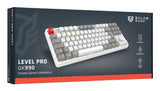 Balam Rush Level Pro GK990 teclado Juego RF inalámbrico + bluetooth QWERTY Español Gris, Blanco, Interruptor mecánico, L