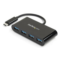 Lenovo Hub Concentrador USB 3.0 (5Gbps) de 4 Puertos - Ladrón USB-C a 4x USB A - Alimentado por el Bus Hubs de interfaz
