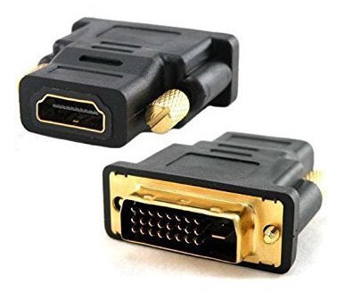 BRobotix 103750 Cambiadores de género para cables DVI-D HDMI Negro