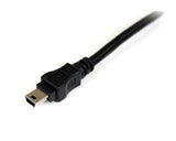 StarTech.com Cable de 1,8m USB 2.0 en Y para Discos Duros Externos - Cable Mini B a 2x USB A Cable USB 2.0 Mini-USB B 2 x USB A Macho/Macho