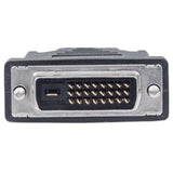 Manhattan Cable HDMI a DVI-D 24+1, 1,8 m, macho a macho, negro, Dual Link, compatible con DVI-D, garantía de por vida, equivalente a HDMIDVIMM6 Cable Derecho Derecho Oro 1,8 m