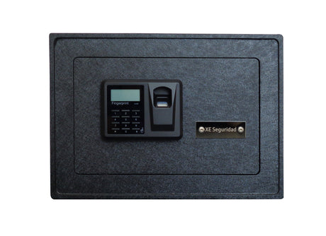 XE Seguridad CFBM-25 caja fuerte Caja fuerte portátil Negro, Lector de huellas dactilares, Llave, Cerradura con combinac