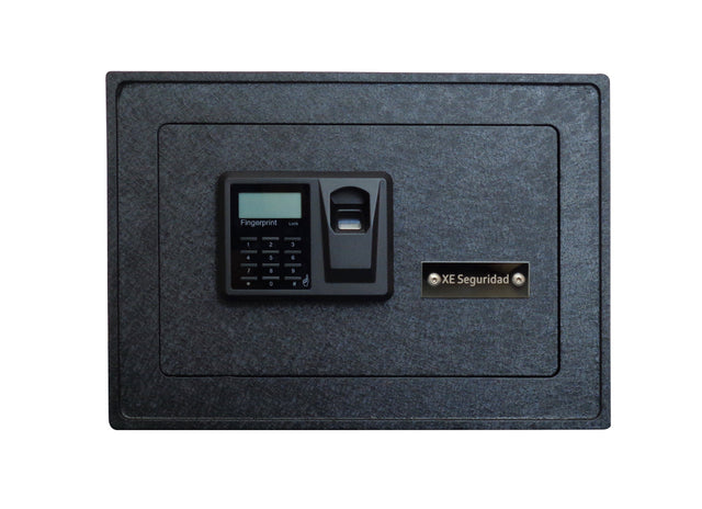 XE Seguridad CFBM-25 caja fuerte Caja fuerte portátil Negro, Lector de huellas dactilares, Llave, Cerradura con combinac