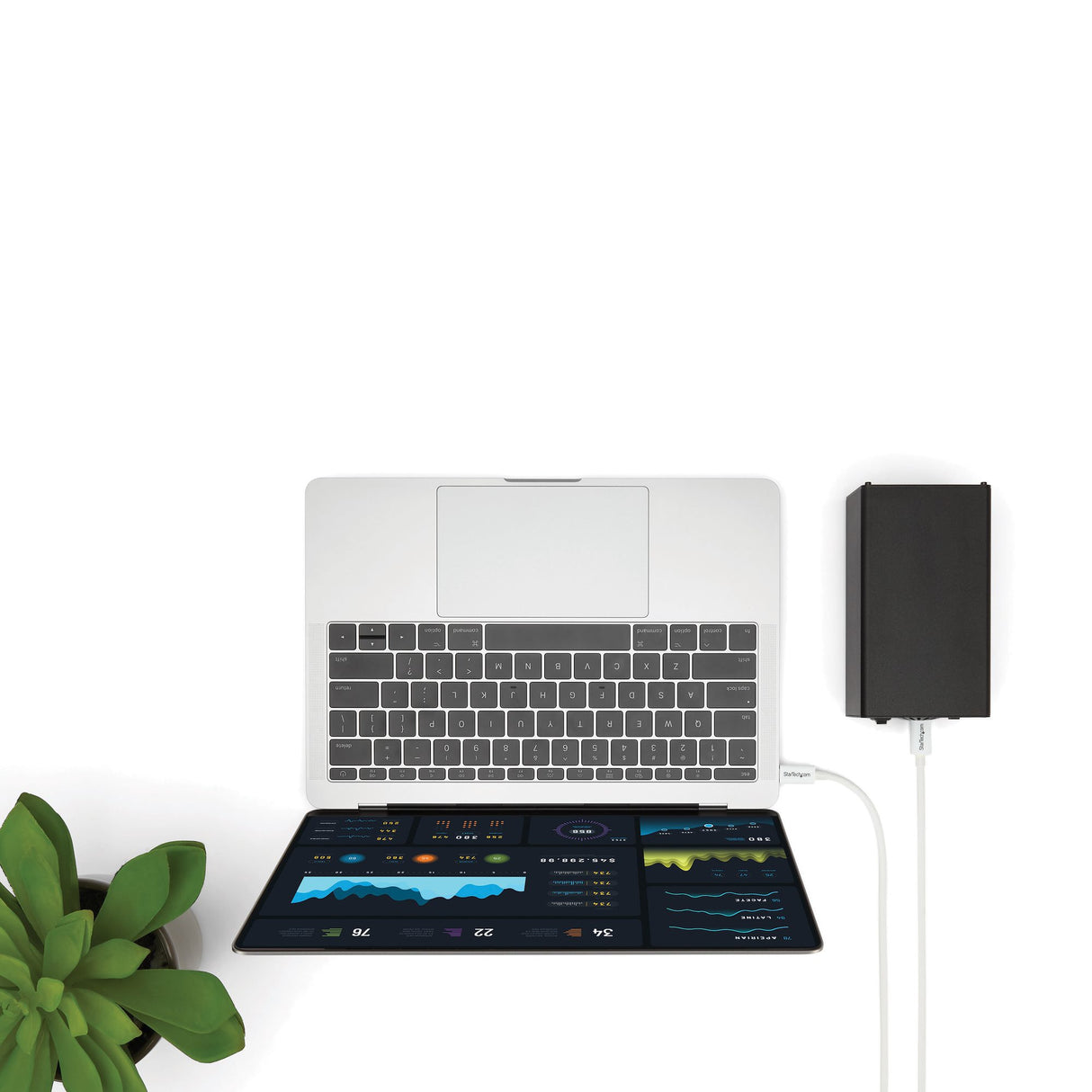 StarTech.com Cable Thunderbolt 3 Pasivo de 1m - 20Gbps - PD 100W - Vídeo 4K - Cable Thunderbolt - Certificado Thunderbolt - Compatible con USB4 / Modo Alt DP - Thunderbolt 4 - USB 3.2 - USB-C - Blanco Cable Masculino Masculino 1 m 20 Gbit/s