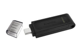 Kingston Technology 64GB USB-C 3.2 Gen 1 DataTraveler 70 Memoria Flash 64 GB USB Tipo C 3.2 Gen 1 (3.1 Gen 1) Tapa