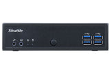 Shuttle DL30N PC/estación de trabajo barebone 1.35 l tamaño PC Negro N100 Intel HDD & SSD