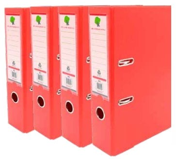 Techmakro KITCARP4RJ carpeta Cartón, Cloruro de polivinilo (PVC) Rojo Carta, Folder de archivo convencional, Mate, 650 h