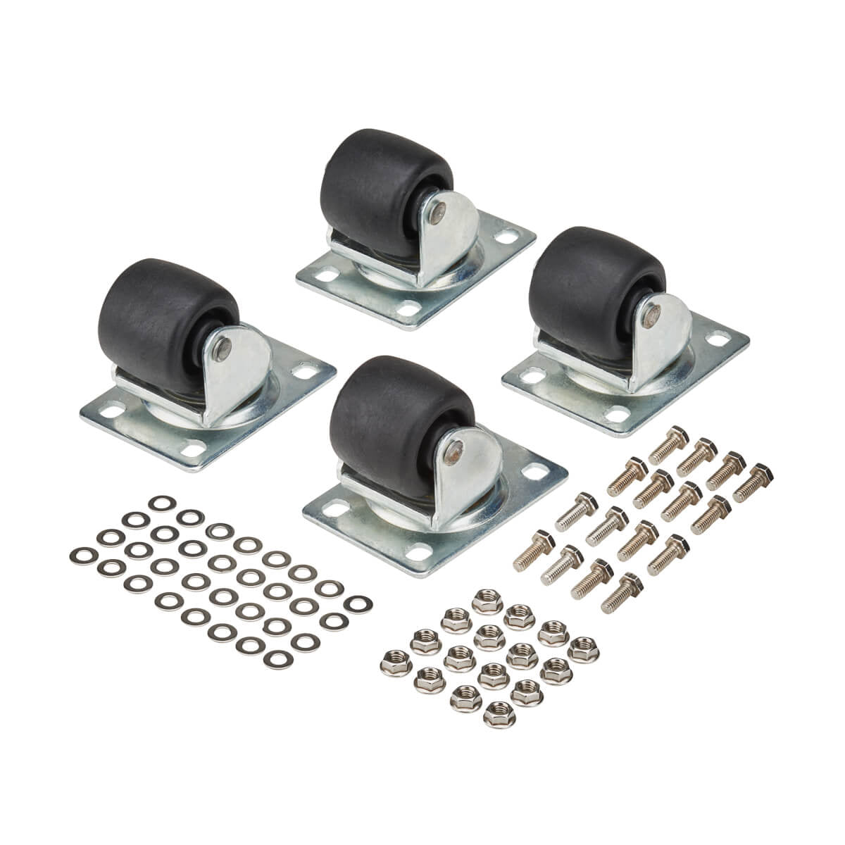 Tripp Lite SRCASTER Juego de ruedecitas SmartRack, paquete de 4 Accesorios para rack Negro 249,5 kg 2,72 kg