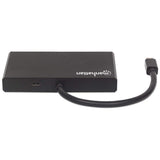Manhattan Hub Video Splitter de Mini DisplayPort a 4 DisplayPort, con MST