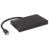 Manhattan Hub Video Splitter de Mini DisplayPort a 4 DisplayPort, con MST
