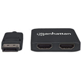 Manhattan Hub MST - de DisplayPort a 2 puertos HDMI