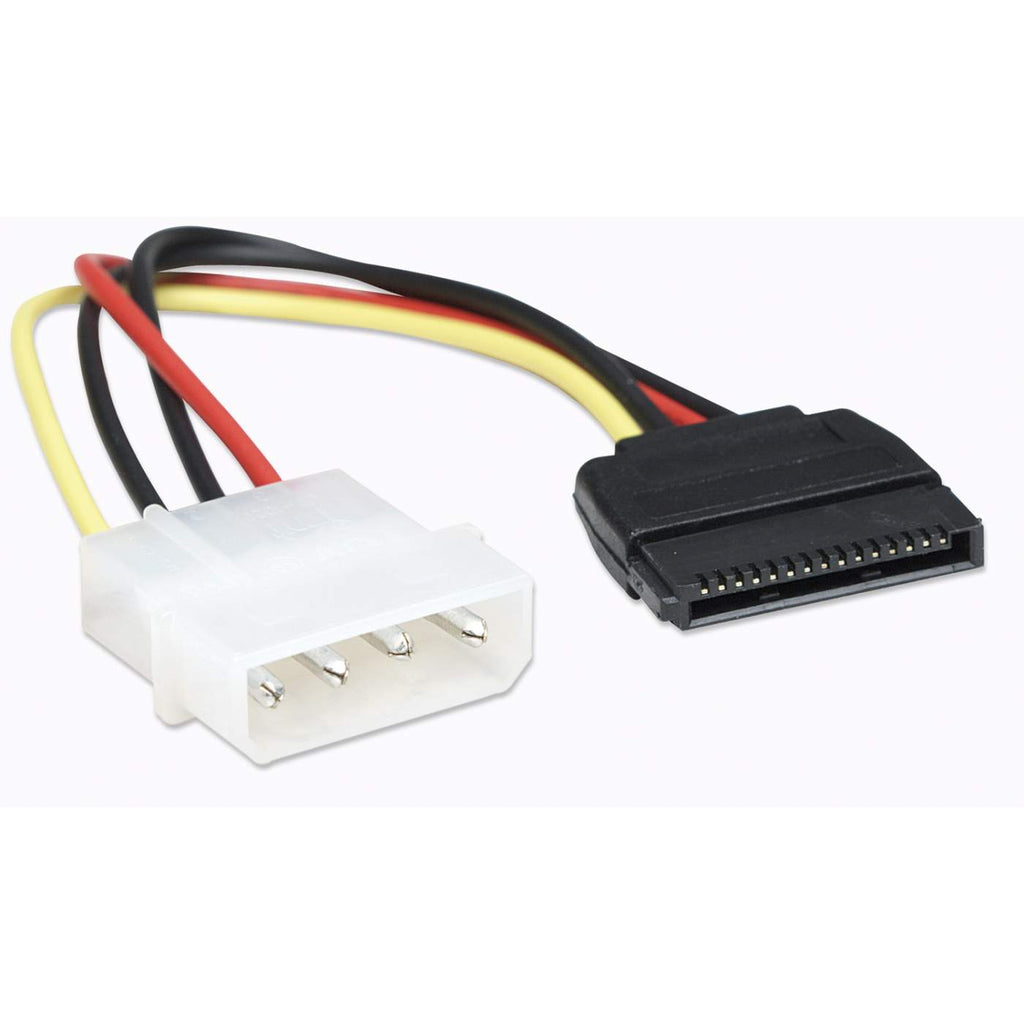 Manhattan Cable de Energía SATA Cable 0,16 m 4-pin Molex 15-pin SATA Macho