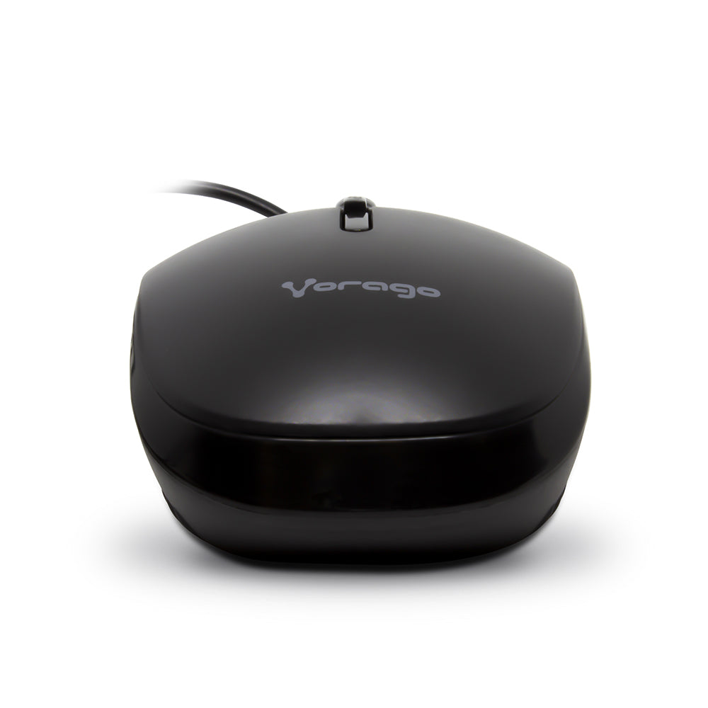 MOUSE VORAGO NEGRO OPTICO ALAMBRICO 4 BOT. USB 800/1,200 DPI MO-100